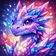 Colorful and stylized animal mascot avatar with vibrant hues for a friendly profile picture.